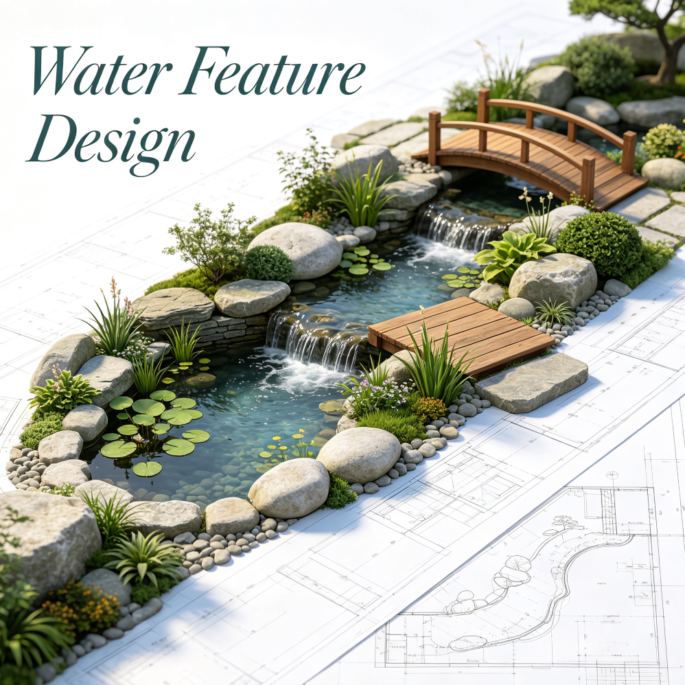 Water Feature Garden Design