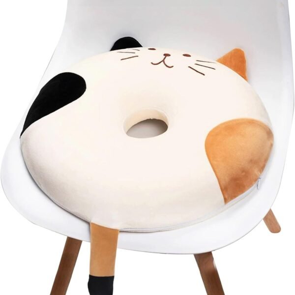 Donut cat paw memory foam seat cushion