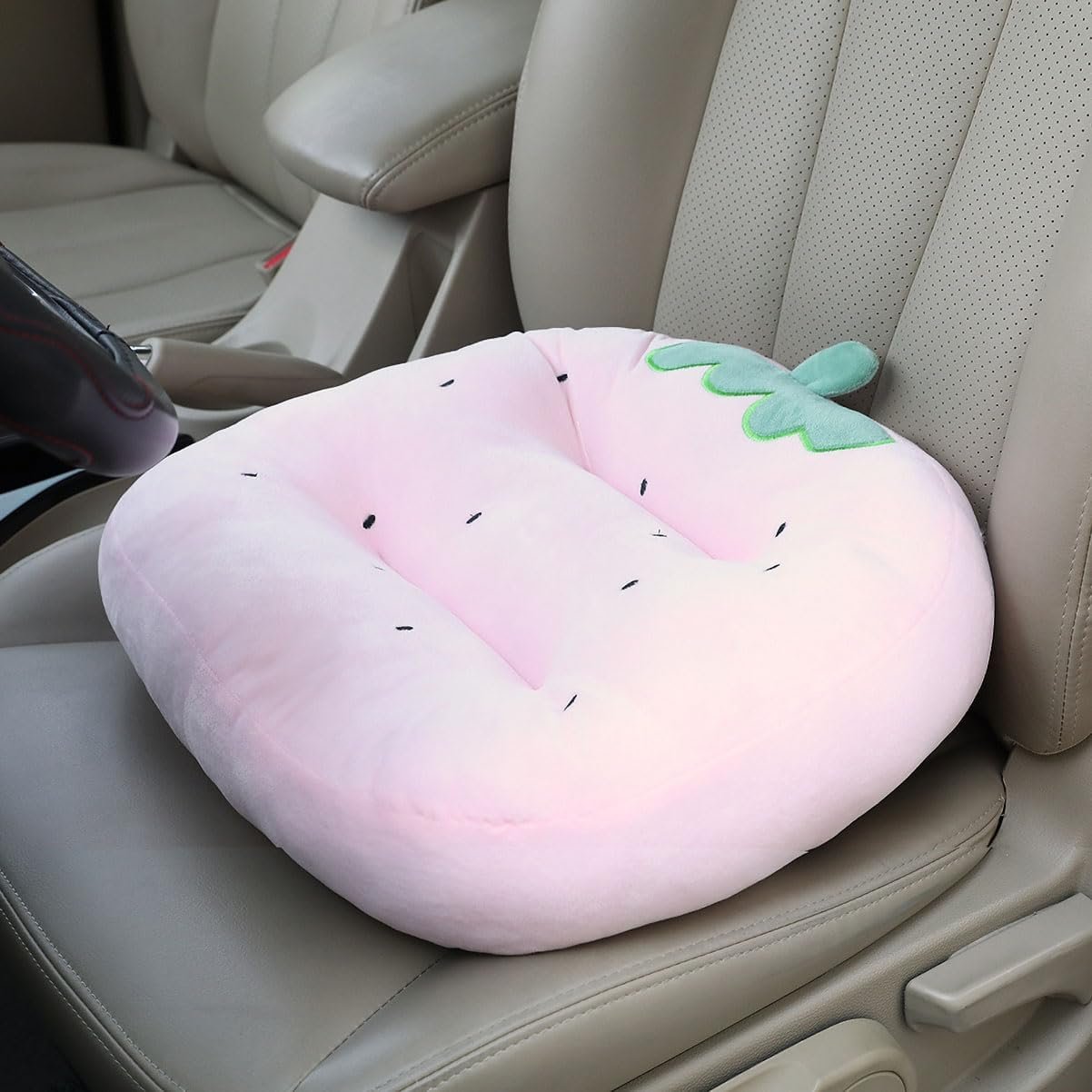 Cartoon strawberry booster seat cushion