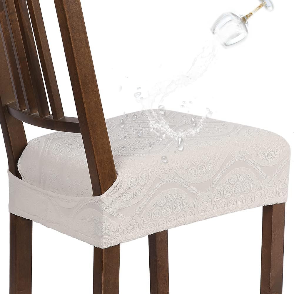 Dining chair seat covers stretch washable seat protectors - Image 2