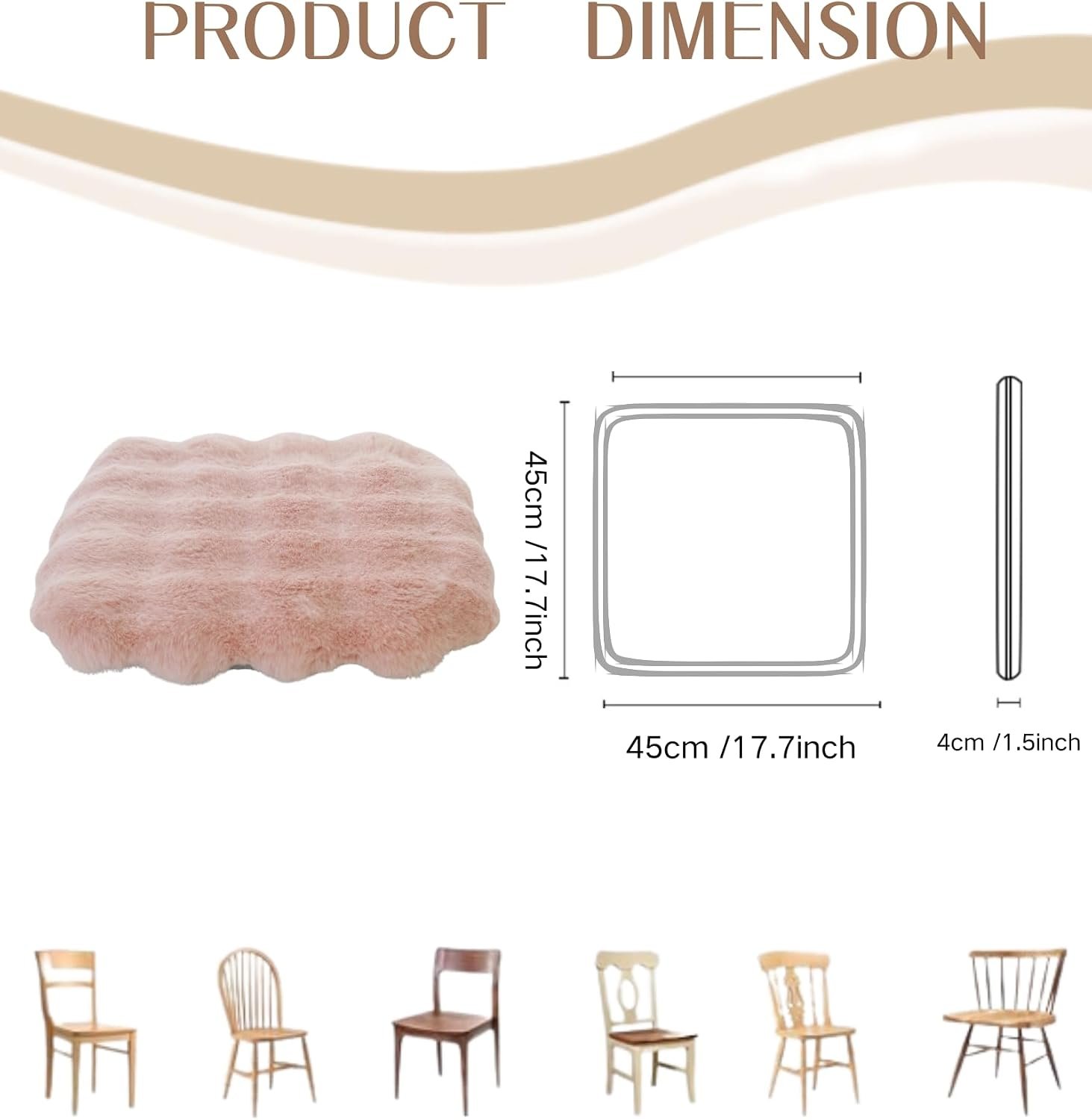 Square plush high-resilience chair cushion - Image 2