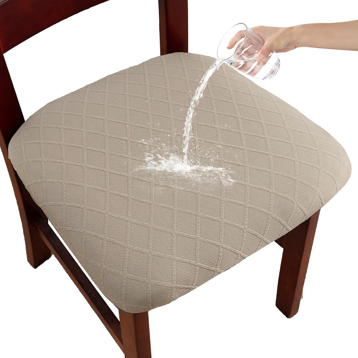 Waterproof chair seat covers stretch washable slipcovers - Image 2