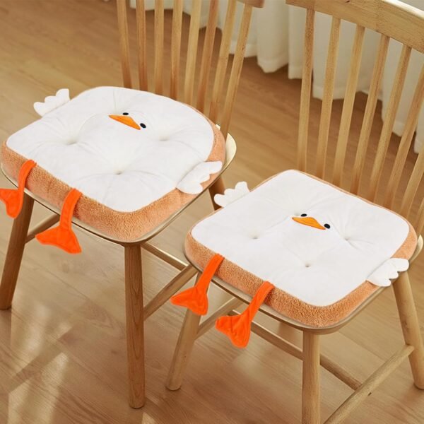Two-piece goose-shaped toast seat cushion