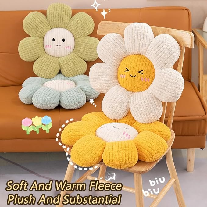 Sunflower plush seat cushion - Image 2