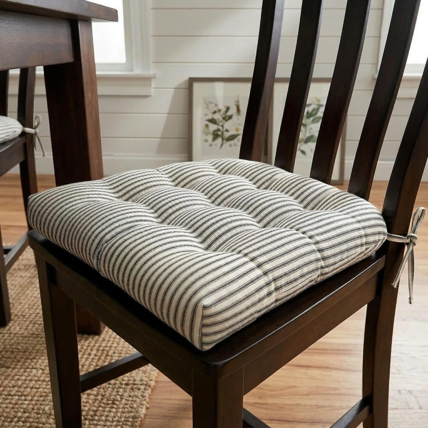 Chair cushions washable cotton foam seat pads