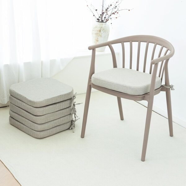 Indoor outdoor chair cushions waterproof seat pads with ties
