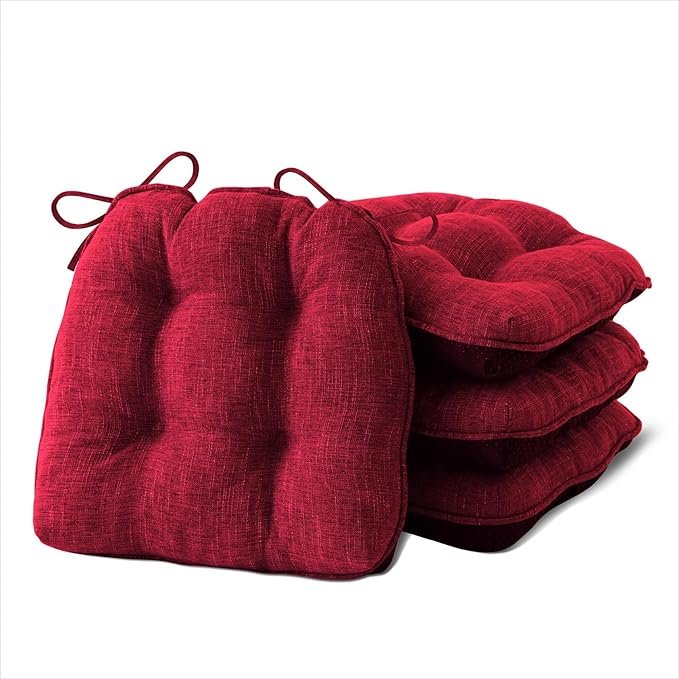Dining chair cushions kitchen seat pads with ties non slip tufted - Image 2