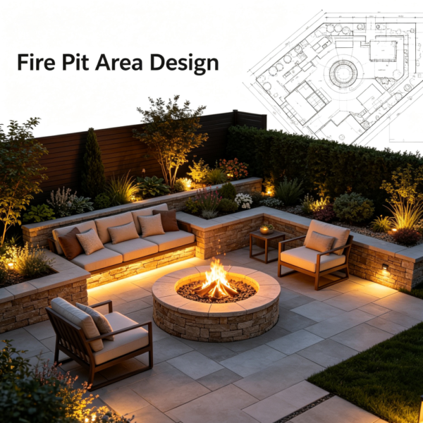 Backyard Fire Pit Area Design